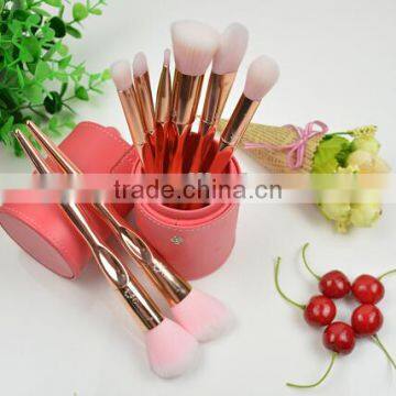 Luxury Rose Gold Pink Makeup Cosmetic Brushes photo-4