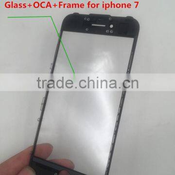 LCD Repair Parts Cold Press Frame for Iphone 7 With Front Glass OCA Optical Adhesive Tape Film