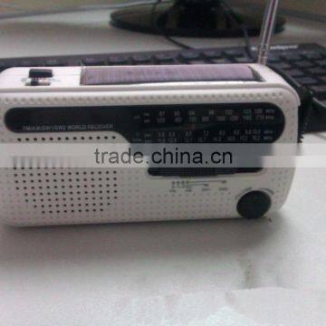 Solar Dyanmo Power Retro Portable Radio With Torch Fm Am Sw Radio photo-5