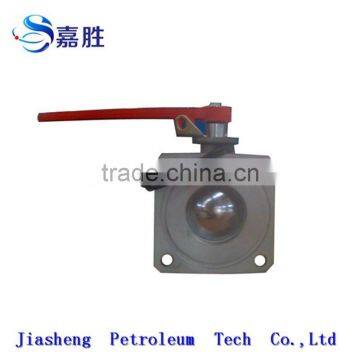Factory Supply Aluminium Flange Ball Valve With Handle photo-2