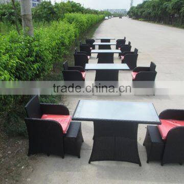 Wholesale Patio Rattan Furniture Leisure Outdoor Wicker Coffee Table and Chair