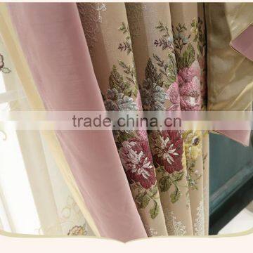 European Classical Princess Adorable Pink French Window Curtain, Warm and Sweet Pastoral Bay Window Curtain photo-5
