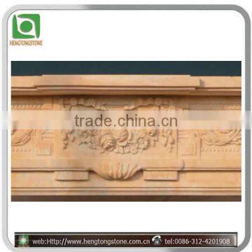 Colored Stone Simple Style Fireplace Mantel photo-2