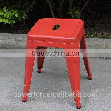 Iron metal stackable stool chair easy storage