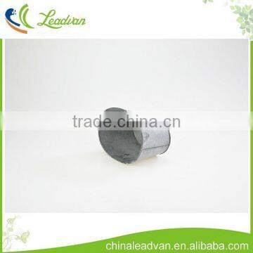 High Quality Popular Special White Outdoor Decoration Small Metal Planter Oval Iron Flower Pot for Home photo-6