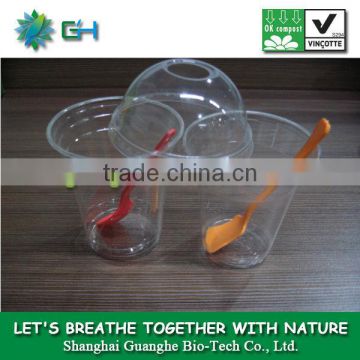 Cold drink cup 100% biodegradable plastic cups