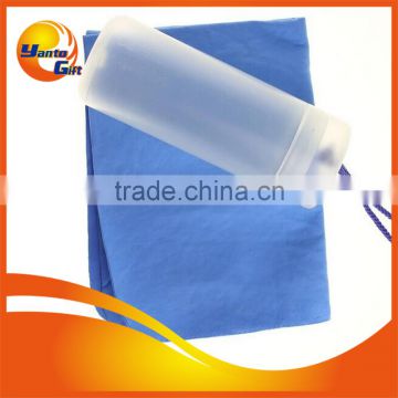 Blue PVA Cooling Towel with Transparent Tube Pack