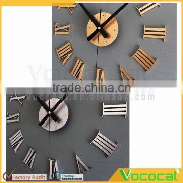Modern DIY Art 3D Metal Roman Numeral Wall Clock for Home Office Decoration photo-5