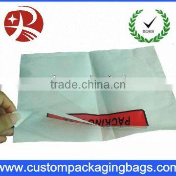 Waterproof document packing list enclosed plastic envelope