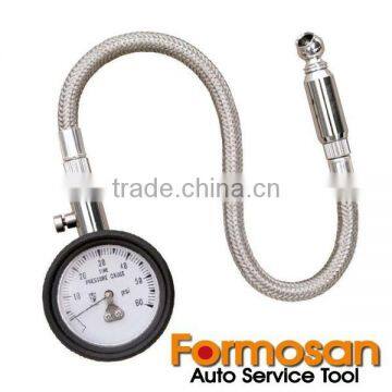 Deluxe Extension Hose Tire Pressure Gauge