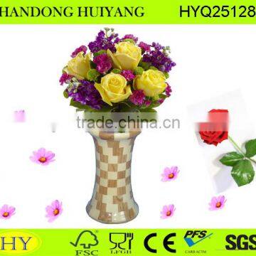 factory wholesale handmade discount wooden flower vase