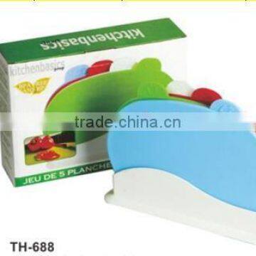 Wholesale Hot Sale 4pcs Chopping Board With Holder TH-688