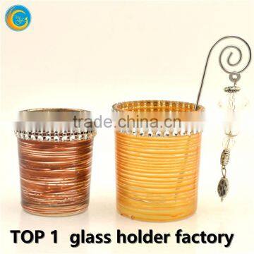 Romantic Coins Glass Candle Holder for Wedding Decoration photo-2
