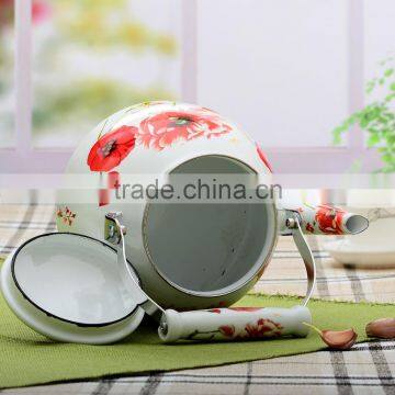 Tea Set 2.5 L Ceramic Teapot With Flower Design TeaPot Wholesale photo-3