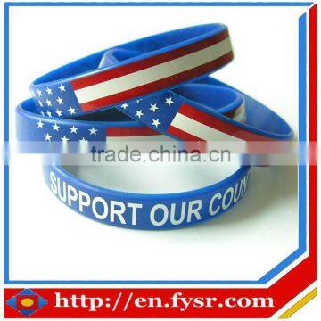 Debossed & printing Logo Bracelets / (Party | promotional silicone wristbands )
