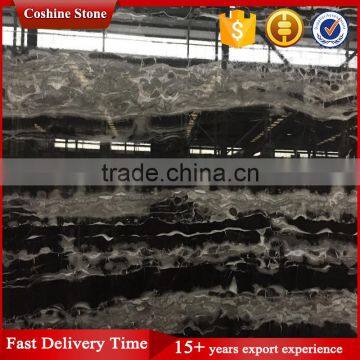 Silver Dragon Black Marble Slab With White Veins photo-4