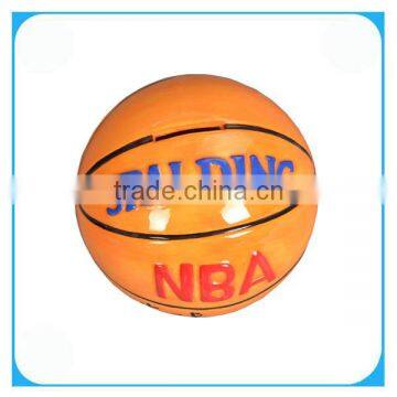 ceramic basketball coin bank