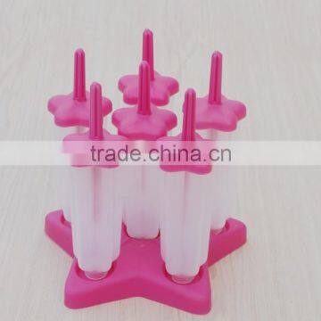 Hotsale Customized LOGO Flower Shape Plastic Popsicle Mold photo-2