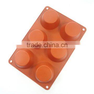 LFGB Certification Wholesale 6 Hole Half Round Shape Silicone Cake Mold / Jelly Pudding Mold Soap Chocolate Molds photo-2