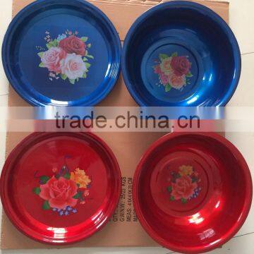 30.36.40cm Galvanised Unbreakable Color Outdoor Wash Basin With Cover photo-2