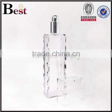 100ml Clear PETG Lotion Bottle Pump High Grade Wave Shape Lotion Bottle Pump photo-2
