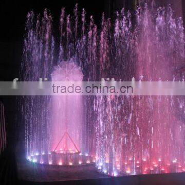 Outdoor Fountains Led Lighting Music Dancing Flower