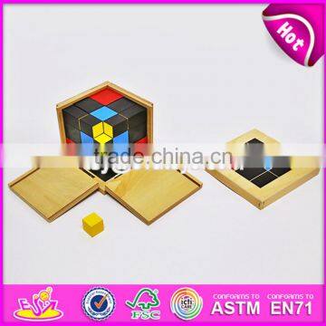 2017 New Design Educational Blocks Wooden Montessori Baby Toys W12F015 photo-5