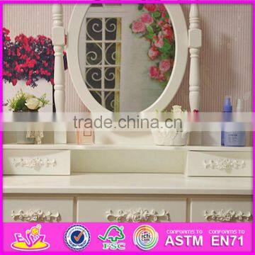 2016 Wholesale Luxurious Bedroom Solid Wooden Makeup Vanity W08H057 photo-6