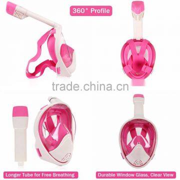 Silicone Snorkel Diving Mask Full Face With Printing Customized Logo photo-4