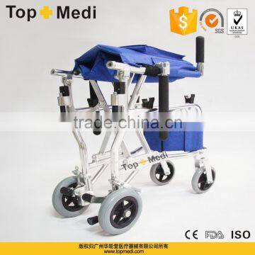 TopMedi TAW807LABP Travel Mobility Wheelchair Health Care Product Lightweight Portable Travel Wheelchair for Airplane photo-2