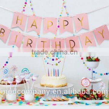 Birthday party banner