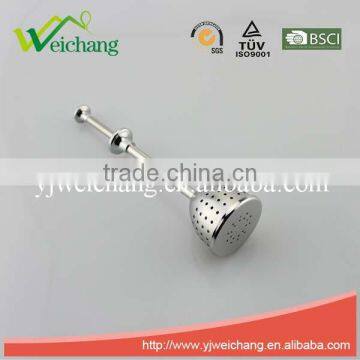 WCE121 Good Quality Stainless Steel Tea Tools Tea Strainer Tea Infuser Long Handle Push-open Style Durable and Rust Resistant photo-2