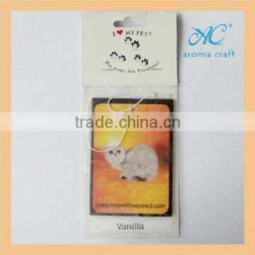 2015 OEM Design Best Seller Classical Type Tape Shaped Card Square Car Air Freshener photo-4