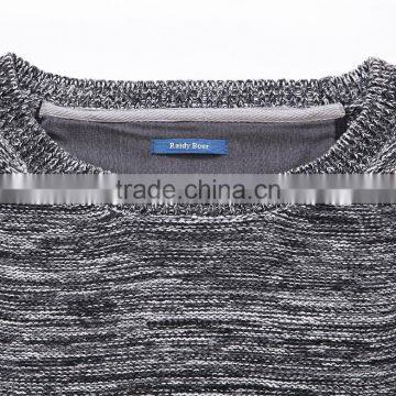 European Fashion Design Color Combination Pullover Knit Sweater photo-3