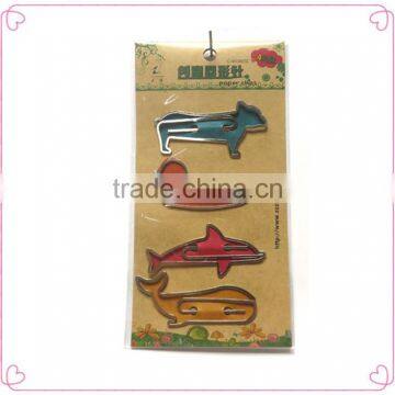 Popular Flat Metal Animal Shapes Great Metal Clips With Printing Card photo-4