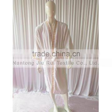 Wihte With Embroidery Autumn And Winter Design Fashion Family Robes Shower Homewear Coral Fleece photo-2