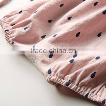 Hot Sale Cotton Printed Raindrop Baby Romper Suit for 1-5 Years Old Girl photo-5