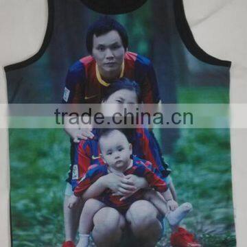 Black Tank Top With Sublimation Print. No Minimum Quantity photo-2