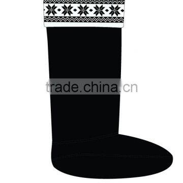 Majored in Fashion Black Useful Boot Socks Producer photo-2