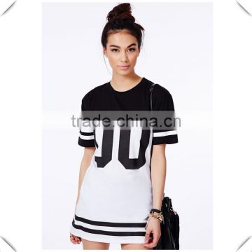 Womens Oversized Longline T Shirt Girls T Shirt Dress Hip Hop Clothing Fashion Wholesale Street wear