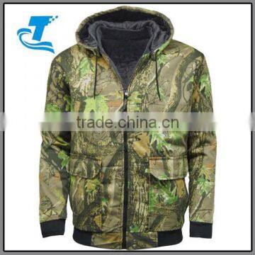 winter hunting coat men breathable camouflage bomber jacket