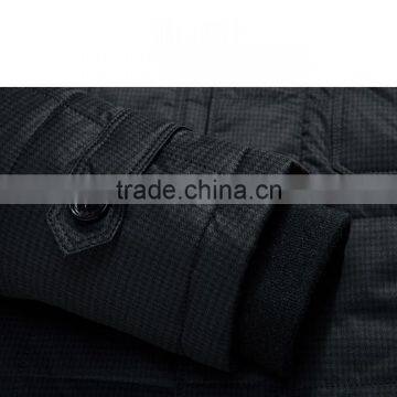 Man Stand Collar Long Padding Casual Jacket photo-6