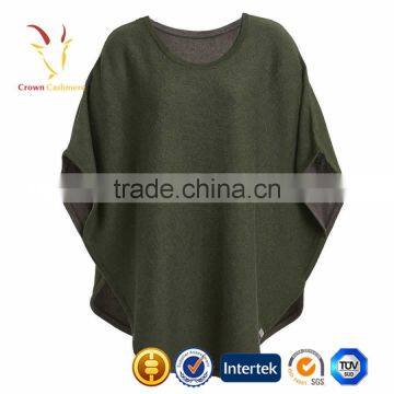 Women Merino Wool Knit Plus Size Ponchos photo-5