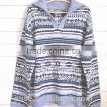 2016 New Design 100% Wool Shrug Men's Intarsia Heavy Winter Sweaters photo-3