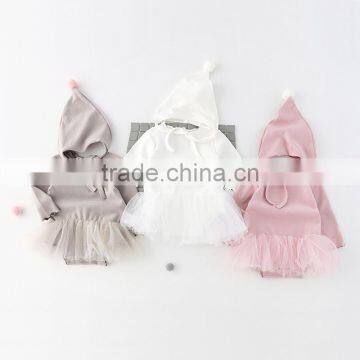 5pcs/lot Toddler Girls Rompers Princess Cotton Mesh Princess Long Sleeve Jumpsuit Infant Girl Romper Clothes