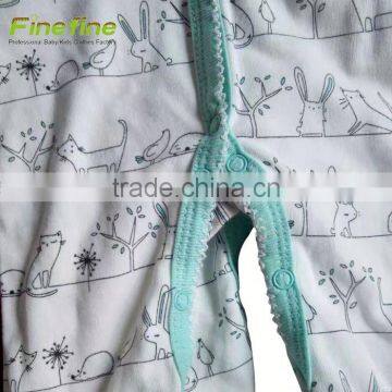 New Custom Plain Cotton Baby Romper photo-2