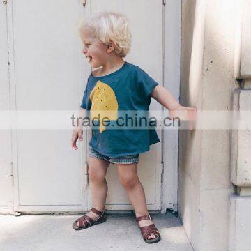 S17512A 2017 Fashion Lemon Printed T-shirt Baby Boy T Shirts photo-2