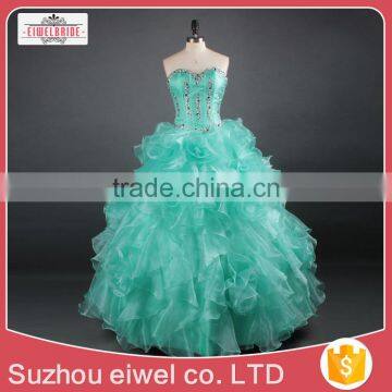 Beaded Sweetheart Ball Gown Evening Dress