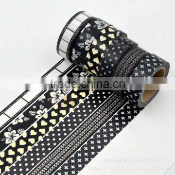 1.5cm*10m White and Black Washi Tape Customized Paper Tape Planner Accessories photo-3