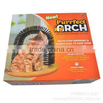 Cat Scratch Itch Toys Rubbing Exercise Toys Bow Hair Brush photo-2